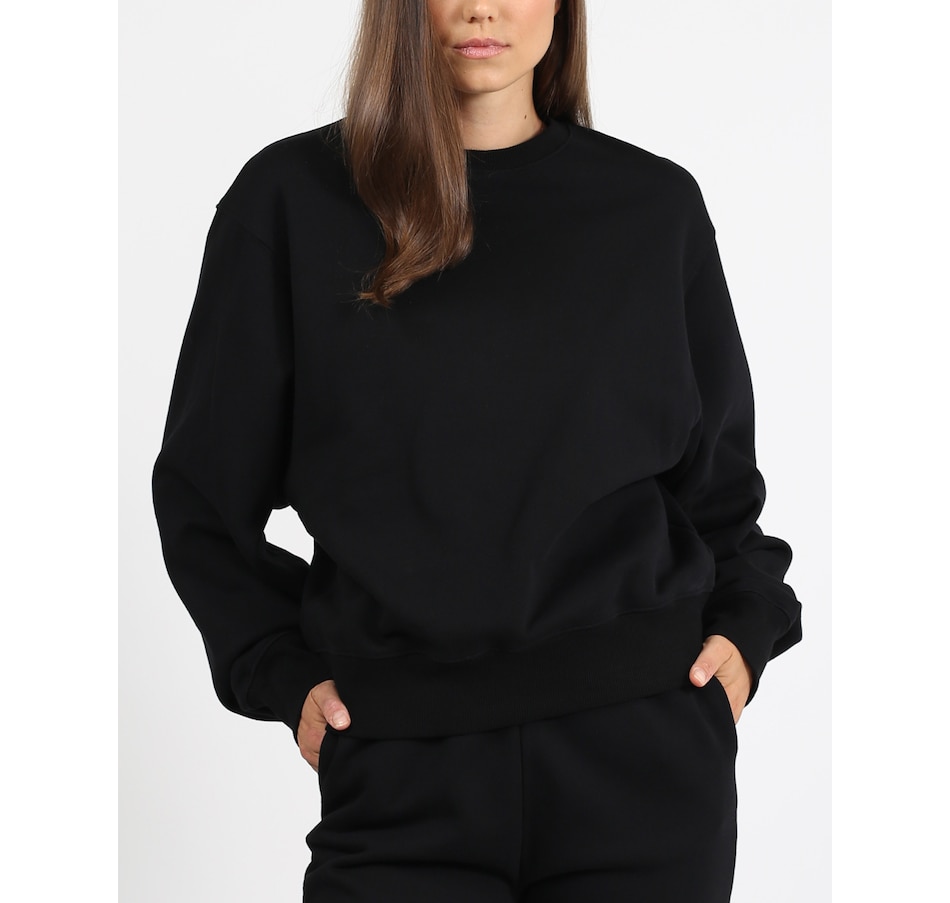 Image 222547_BLK.jpg, Product 222-547 / Price $34.33, Brunette The Label Best Friend Crew Neck Sweater from Brunette The Label on TSC.ca's Fashion department