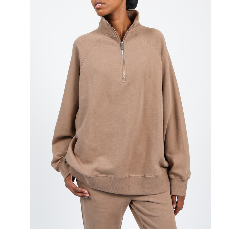 Image 222548_COC.jpg, Product 222-548 / Price $119.00, Brunette The Label Big Sister Half-Zip Sweater from Brunette The Label on TSC.ca's Fashion department