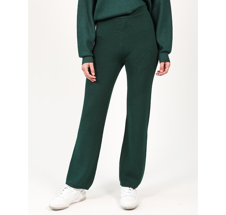 Image 222553_EMR.jpg, Product 222-553 / Price $34.33, Brunette The Label Ribbed Knit Pant from Brunette The Label on TSC.ca's Fashion department