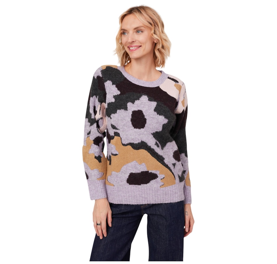 Image 222555_PUMU.jpg, Product 222-555 / Price $140.00, Why Not Crewneck Floral Sweater from Why Not on TSC.ca's Fashion department