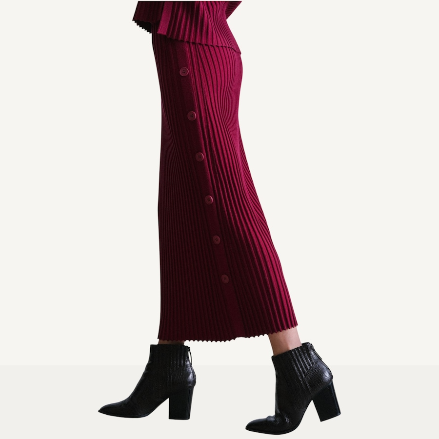 Image 222558_ALTMORE3.jpg, Product 222-558 / Price $105.00, Why Not Pull-On Pleat and Button Detail Skirt from Why Not on TSC.ca's Fashion department