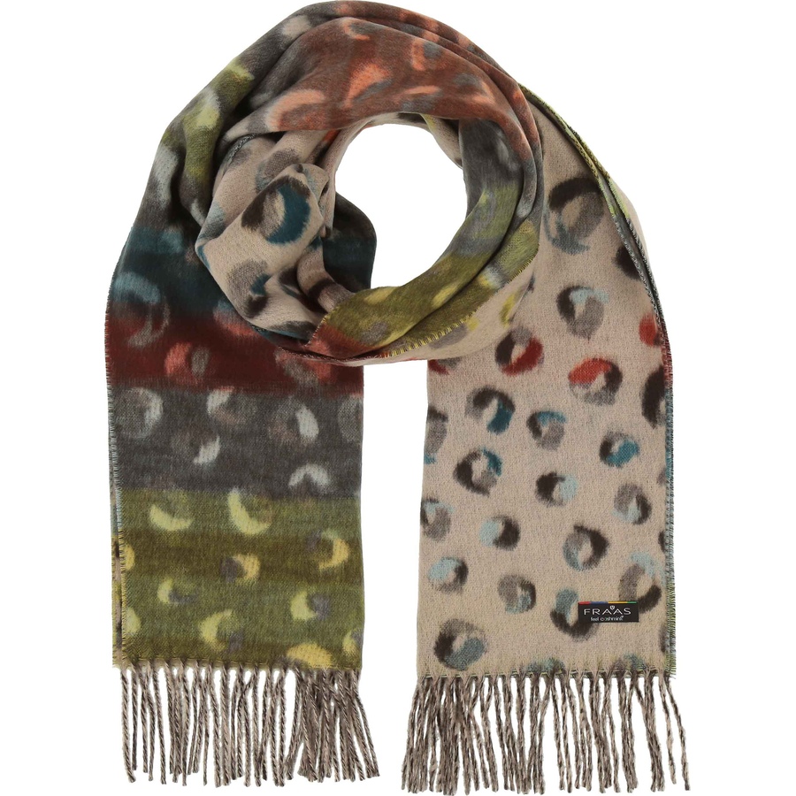 Image 222561_SAN.jpg, Product 222-561 / Price $19.33, V. Fraas Multi Leopard Cashmink Scarf from FRAAS on TSC.ca's Fashion department
