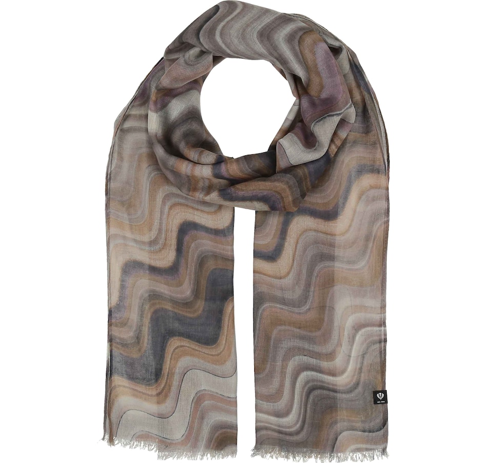 Image 222564_CLL.jpg, Product 222-564 / Price $45.00, V. Fraas Ms. Zig Zag Eco Scarf from FRAAS on TSC.ca's Fashion department