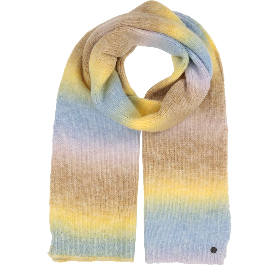 Image 222569_TRQ.jpg, Product 222-569 / Price $78.00, V. Fraas Rainbow Scarf from FRAAS on TSC.ca's Fashion department