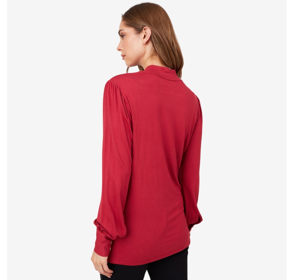 Image 222587_ALTMORE4.jpg, Product 222-587 / Price $59.88, Guillaume Puff Sleeves Jersey Mockneck from Guillaume on TSC.ca's Fashion department