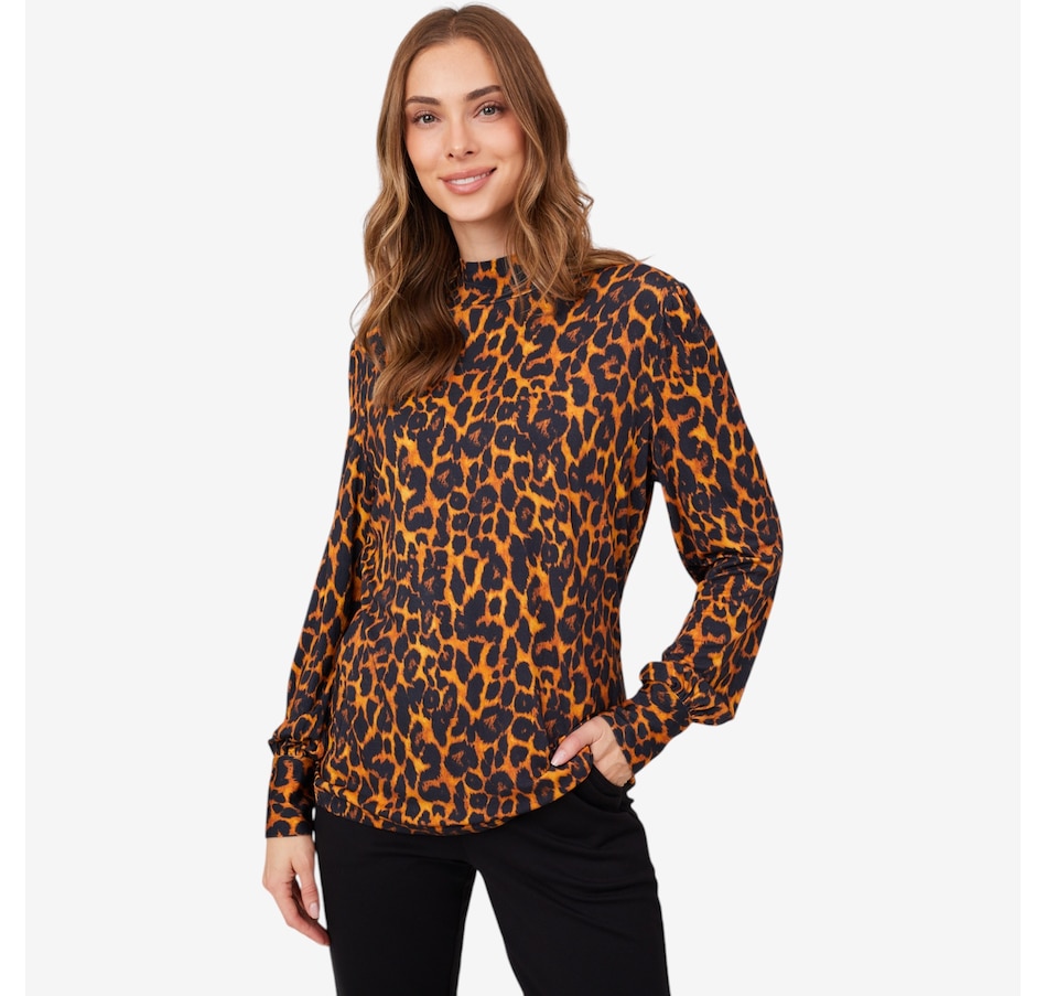 Image 222587_LEP.jpg, Product 222-587 / Price $59.88, Guillaume Puff Sleeves Jersey Mockneck from Guillaume on TSC.ca's Fashion department