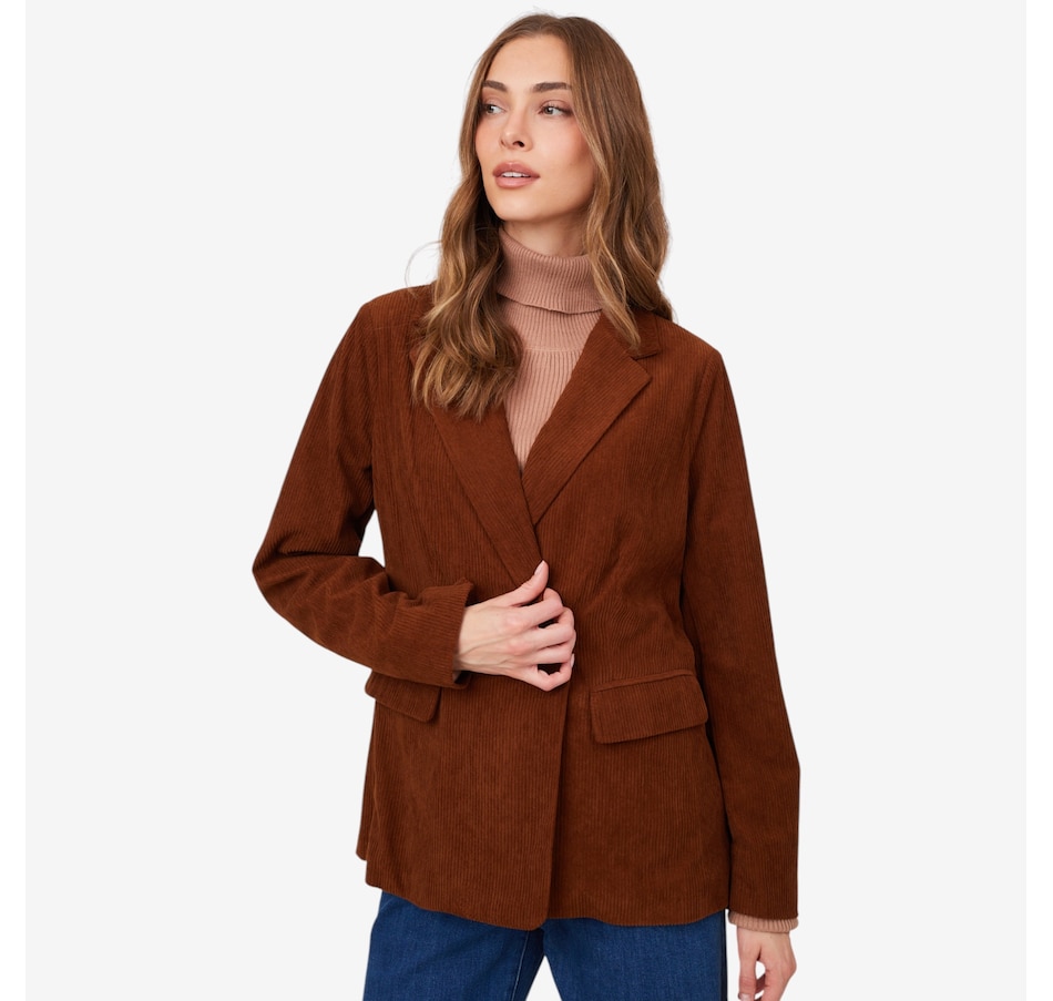 Image 222588_DEECE.jpg, Product 222-588 / Price $99.88, Guillaume Double Breasted Corduroy Blazer from Guillaume on TSC.ca's Fashion department