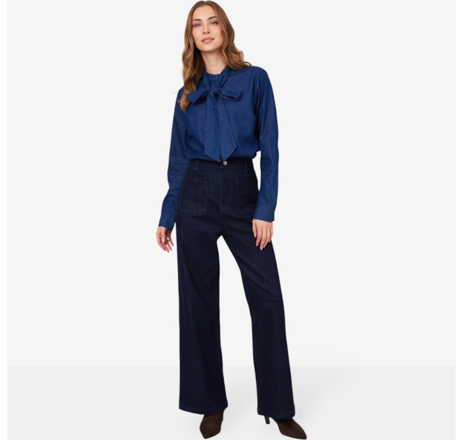 Image 222590_ALTMORE1.jpg, Product 222-590 / Price $59.88, Guillaume Bow Tie Denim Shirt from Guillaume on TSC.ca's Fashion department