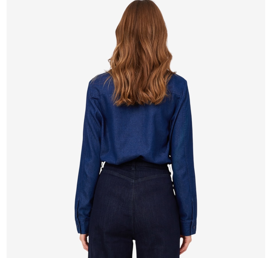 Image 222590_ALTMORE4.jpg, Product 222-590 / Price $59.88, Guillaume Bow Tie Denim Shirt from Guillaume on TSC.ca's Fashion department