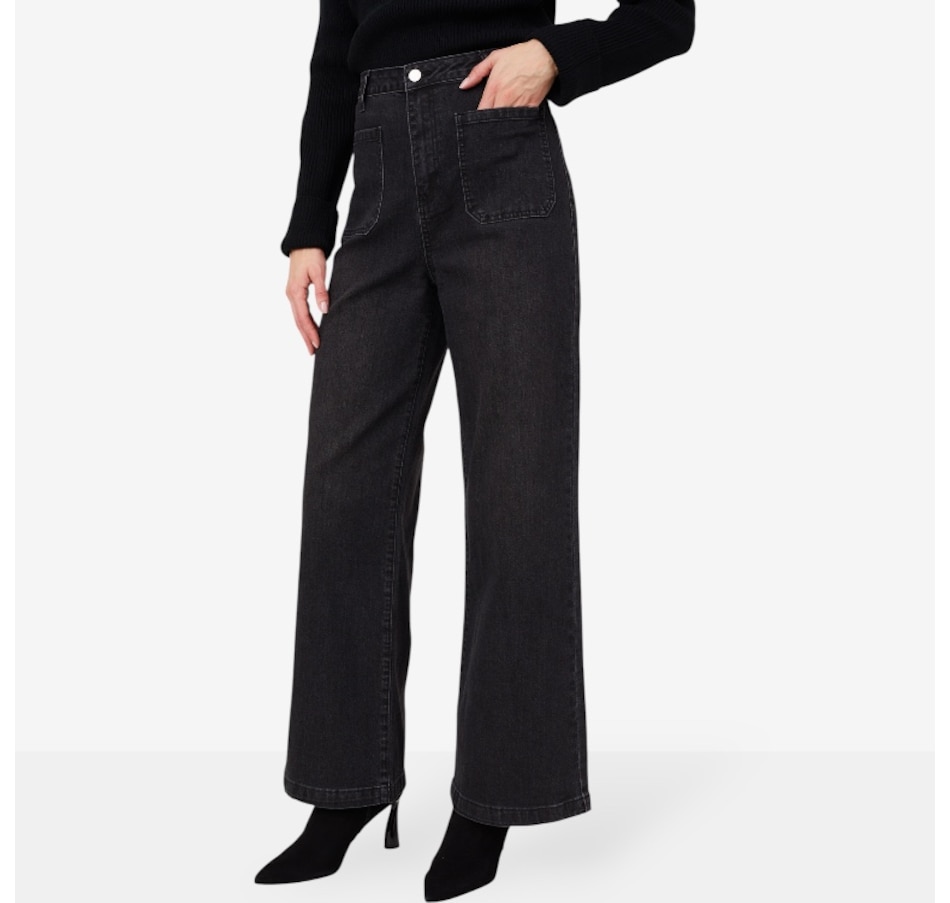 Image 222591_BLK.jpg, Product 222-591 / Price $79.88, Guillaume Stretch Denim Flared Jean from Guillaume on TSC.ca's Fashion department