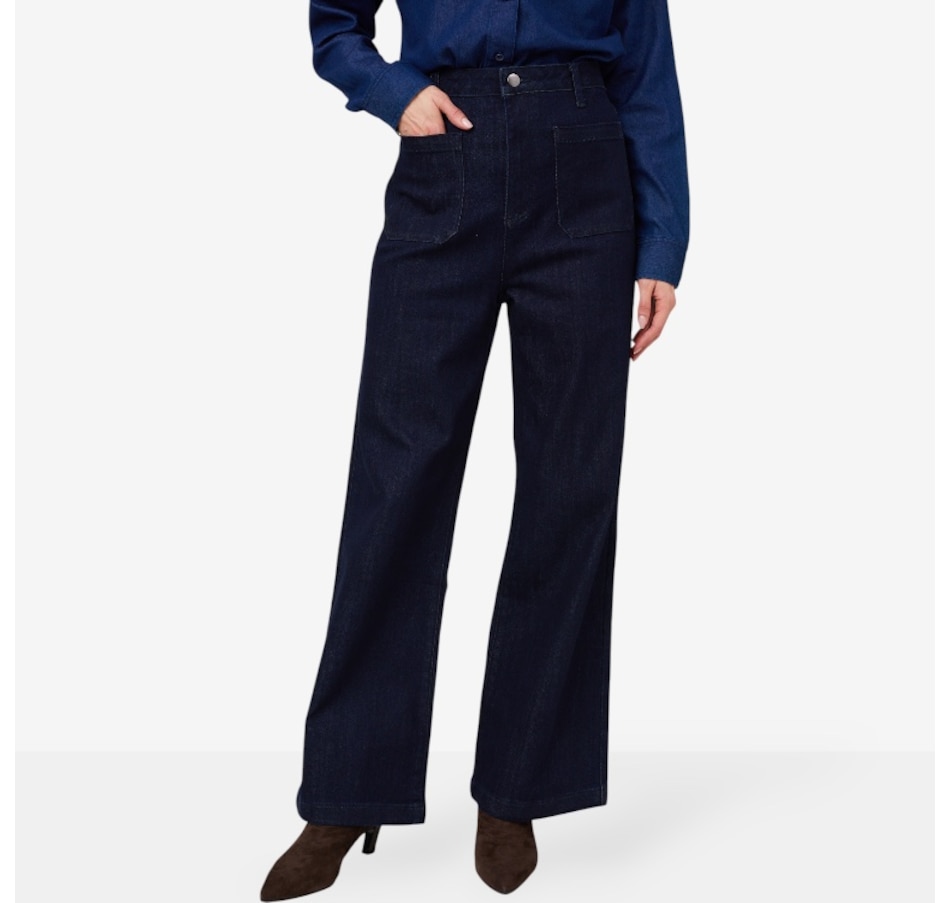 Image 222591_DID.jpg, Product 222-591 / Price $79.88, Guillaume Stretch Denim Flared Jean from Guillaume on TSC.ca's Fashion department