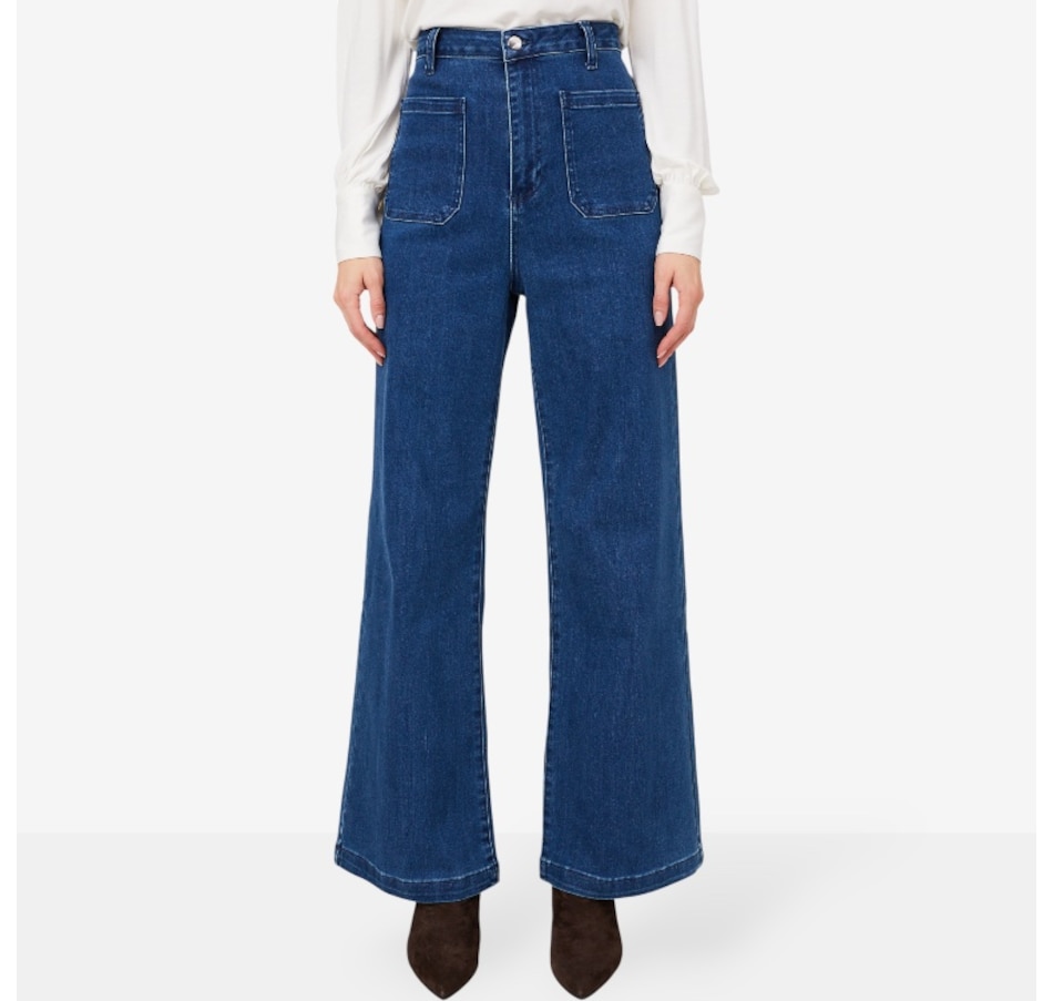 Image 222591_MEDIN.jpg, Product 222-591 / Price $79.88, Guillaume Stretch Denim Flared Jean from Guillaume on TSC.ca's Fashion department