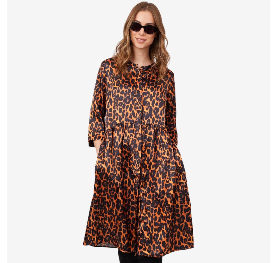 Image 222592_LEP.jpg, Product 222-592 / Price $89.88, Guillaume Leopard Print Matte Satin Dress from Guillaume on TSC.ca's Fashion department