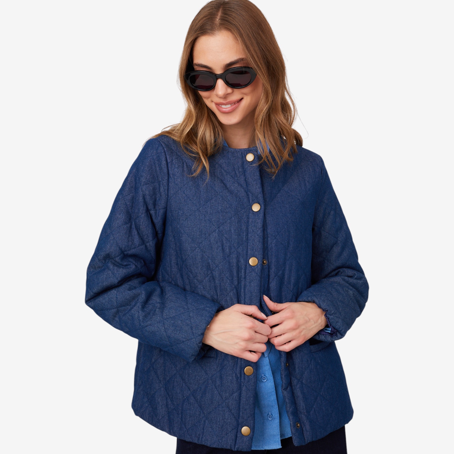 Guillaume Quilted Soft Denim Jacket - TSC.ca