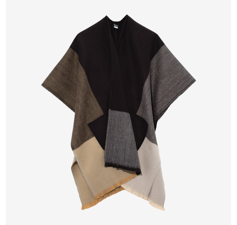 Image 222618_BLK.jpg, Product 222-618 / Price $124.88, Echo Colourmix Ruana from Echo on TSC.ca's Fashion department
