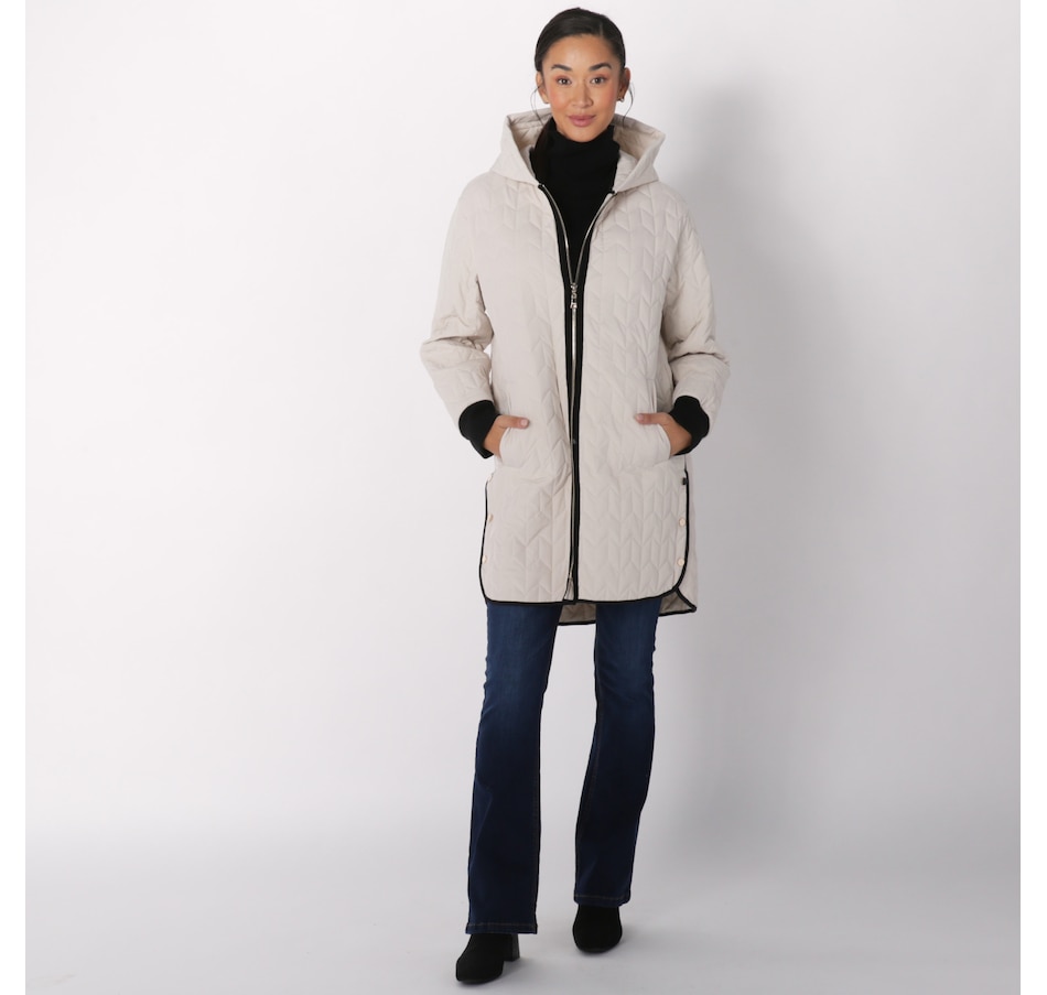 Paula Chevron Quilted Leather Puffer Coat – Wolfie Premium Outerwear