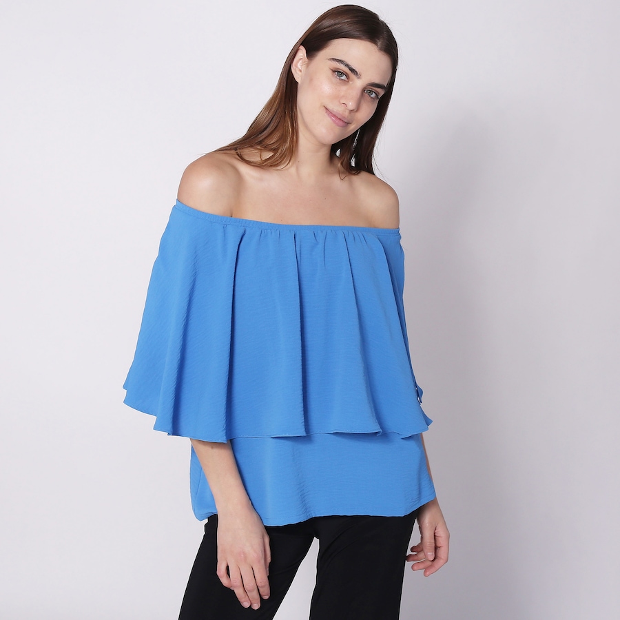 Image 222758_PABL.jpg, Product 222-758 / Price $29.33, Marallis Air Flow Elasticized Capelet Top from Marallis on TSC.ca's Fashion department