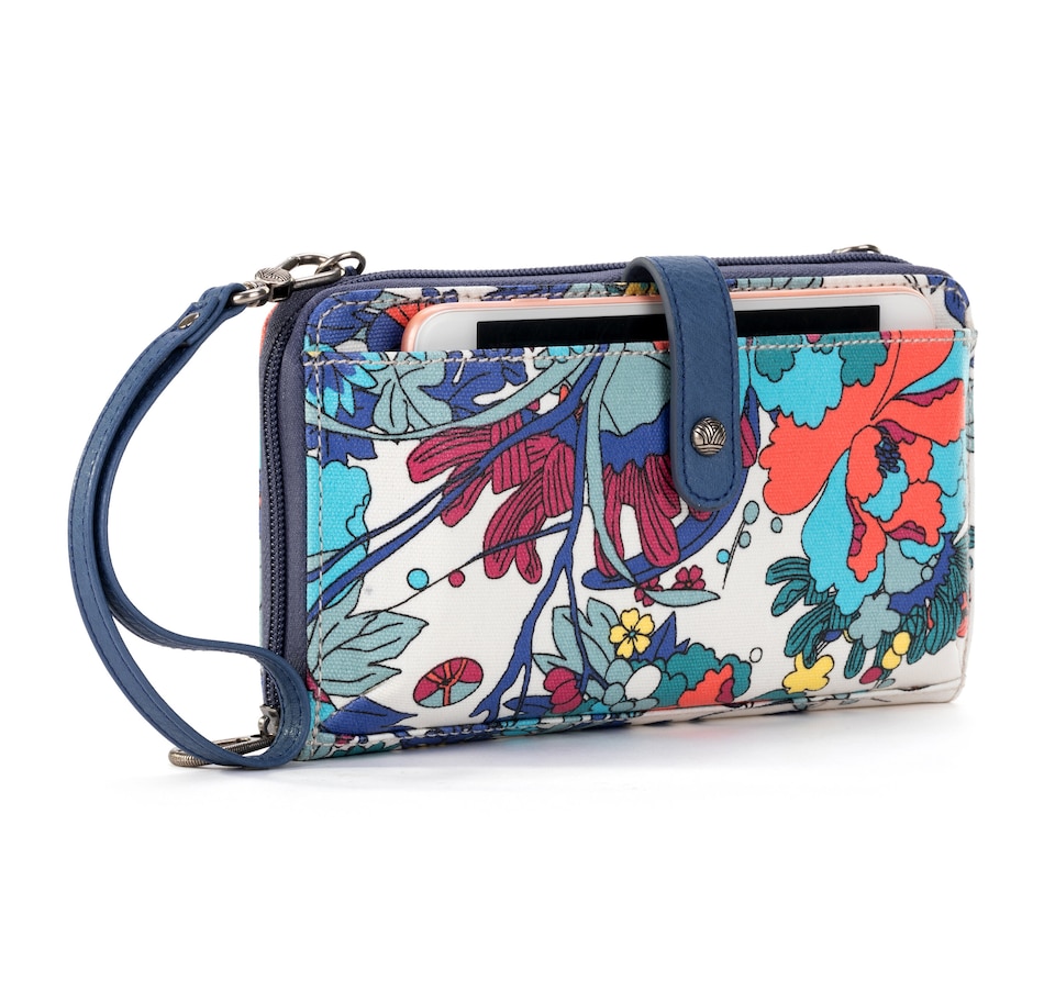 Sakroots Print Coated Canvas Large Smartphone Crossbody Bag 