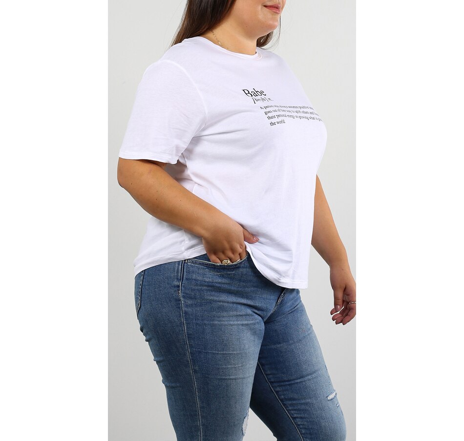 Image 222788_ALTMORE2.jpg, Product 222-788 / Price $29.88, Brunette the Label Babe Definition Vision Tee from Brunette The Label on TSC.ca's Fashion department