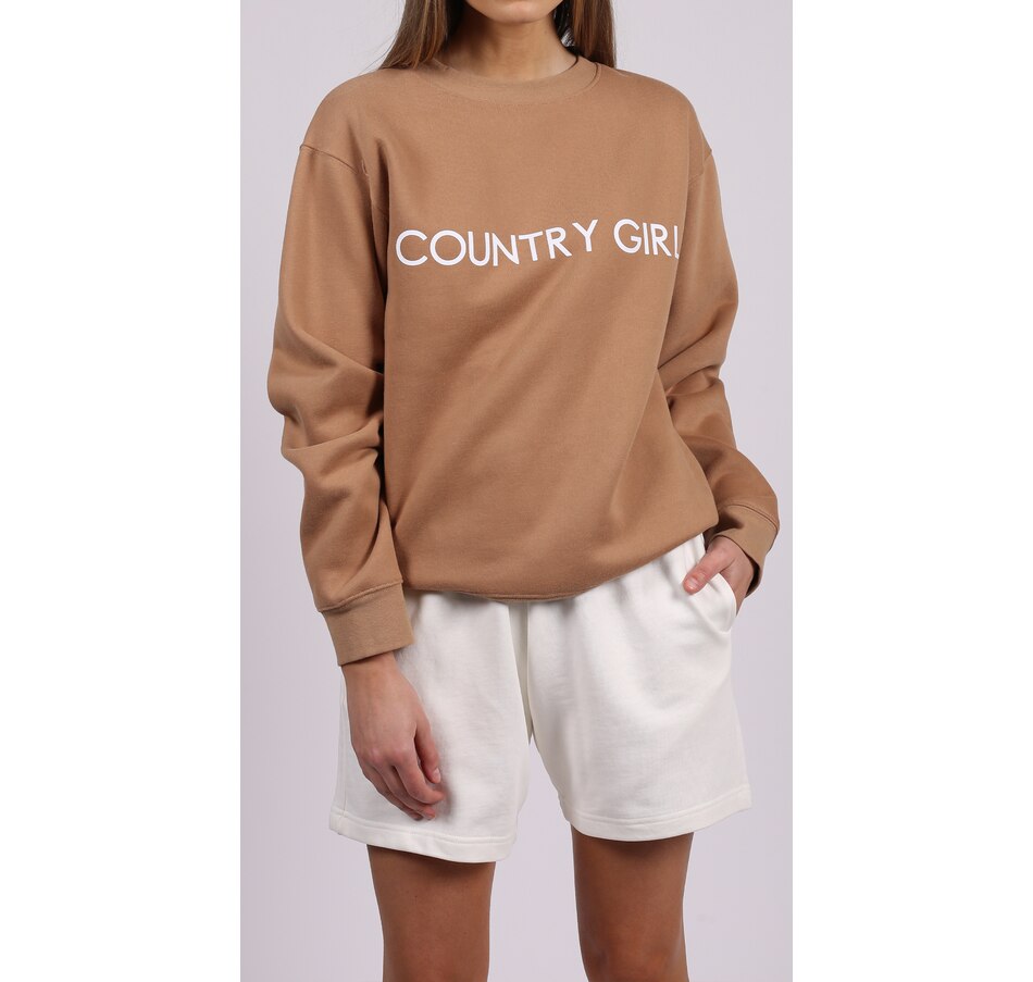 Image 222792_CAMSE.jpg, Product 222-792 / Price $59.88, Brunette the Label Country Girl Core Crew from Brunette The Label on TSC.ca's Fashion department