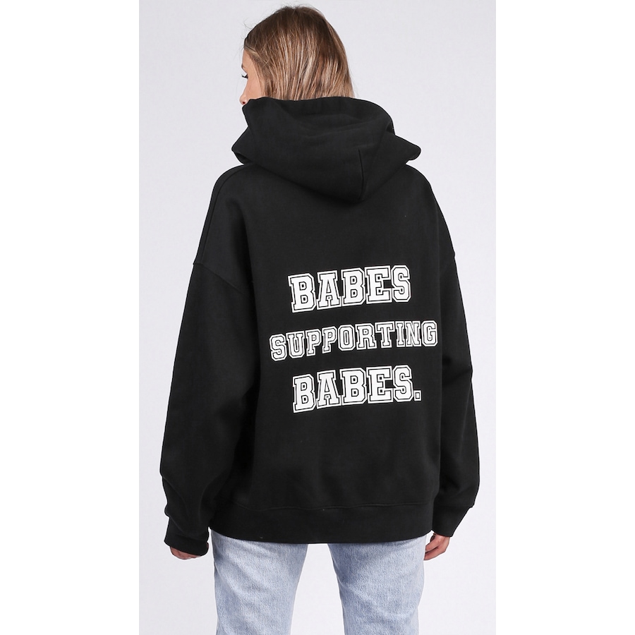 Image 222796_BLK.jpg, Product 222-796 / Price $49.88, Brunette the Label Babes Supporting Babes Hoodie from Brunette The Label on TSC.ca's Fashion department