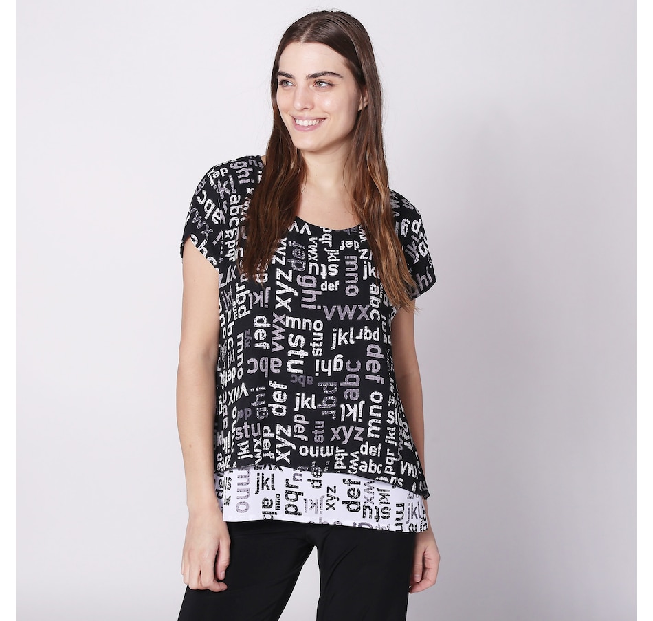 Image 222804_LETRS.jpg, Product 222-804 / Price $14.33, Marallis Chiffon Layered Boxy Top from Marallis on TSC.ca's Fashion department
