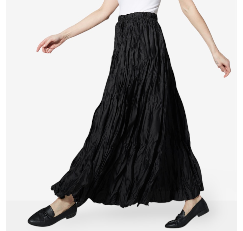 Image 222853_ALTMORE1.jpg, Product 222-853 / Price $29.33, M Made In Italy Woven Pull-On Ankle Length Crinkled Skirt from M Made in Italy on TSC.ca's Fashion department