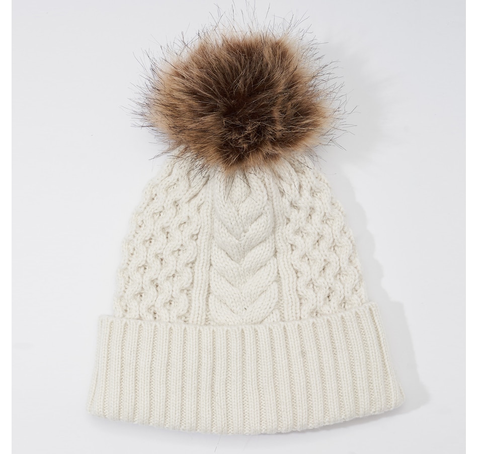 Echo Recycled Wishbone Cable Pom Hat Tscca 