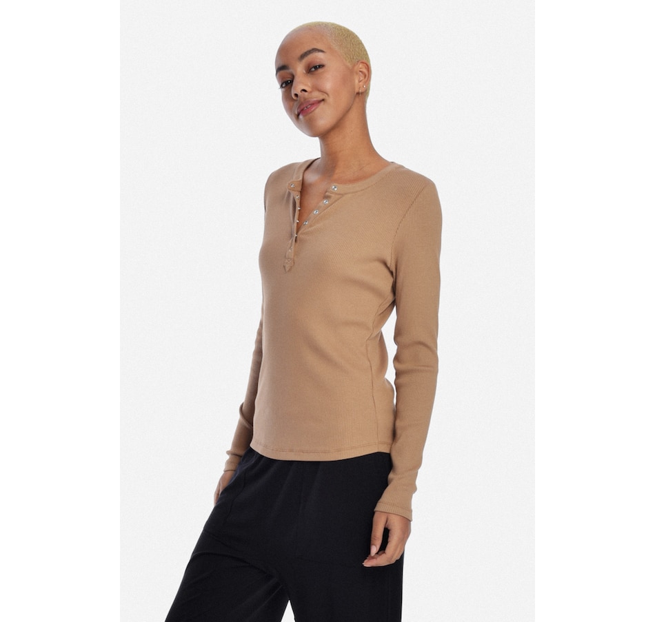 Image 222917_TOATE.jpg, Product 222-917 / Price $29.33, Paper Label Emery Long Sleeve Henley Top from Paper Label on TSC.ca's Fashion department