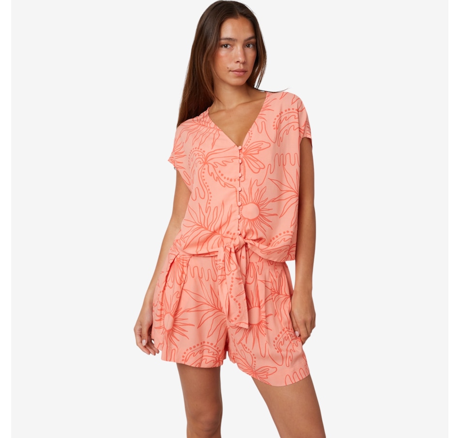 Image 223027_RIO.jpg, Product 223-027 / Price $24.33, claudia ev Tie Front Button Down Blouse from claudia ev on TSC.ca's Fashion department