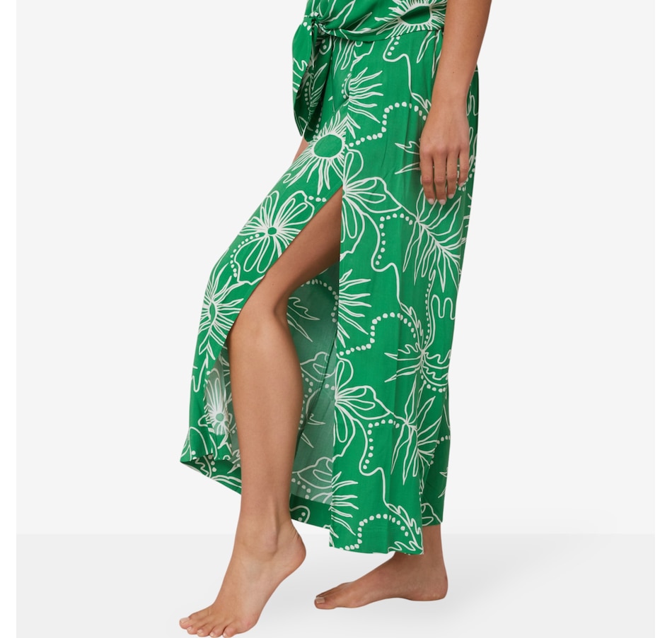 claudia ev Wrap Pant with Flat Front