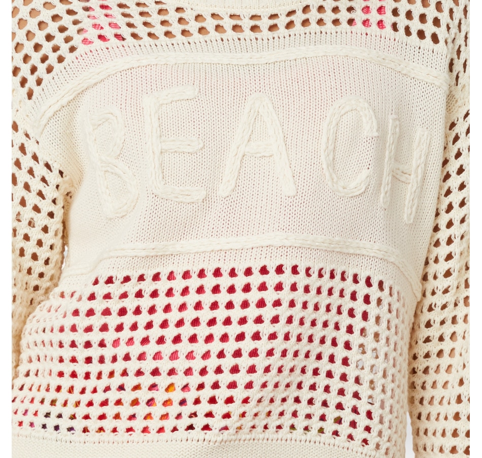 Image 223032_ALTMORE1.jpg, Product 223-032 / Price $34.33, claudia ev Long Sleeve Crew Neck Top with Embroidery Wording from claudia ev on TSC.ca's Fashion department