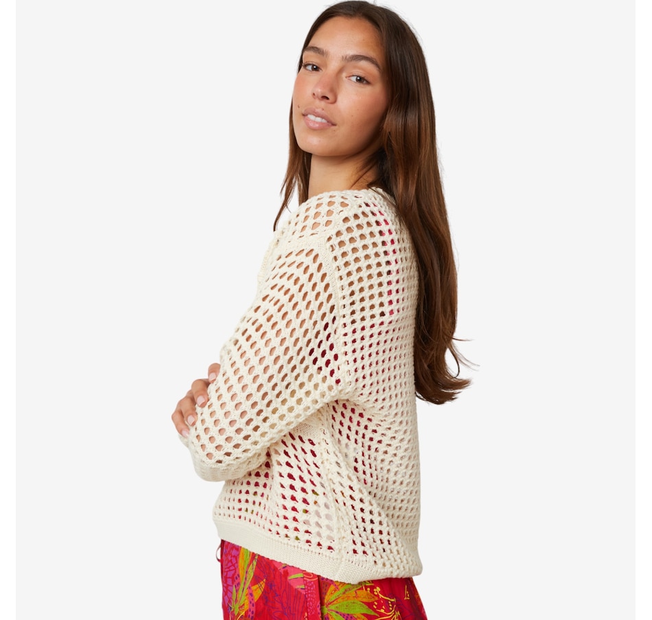 Image 223032_ALTMORE2.jpg, Product 223-032 / Price $34.33, claudia ev Long Sleeve Crew Neck Top with Embroidery Wording from claudia ev on TSC.ca's Fashion department