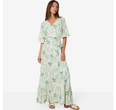 Product 223-037 / Price $99.00 , claudia ev Wrap Dress