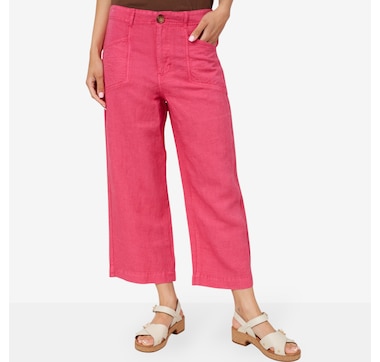 Product 223-038 / Price $79.00 , claudia ev Brooke Flowy Wide Crop Pant