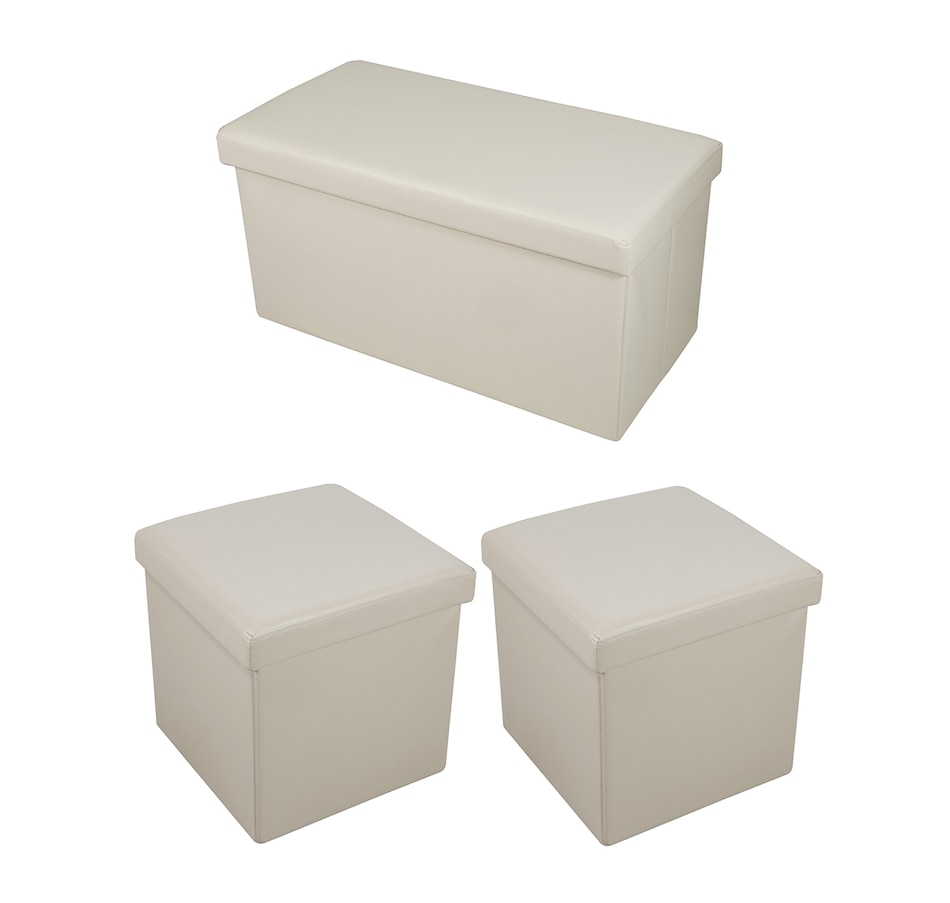 Image 223441_CRM.jpg, Product 223-441 / Price $39.33, FHE Deluxe Storage Bench And Two Ottomans from FHE Storage on TSC.ca's Home & Garden department