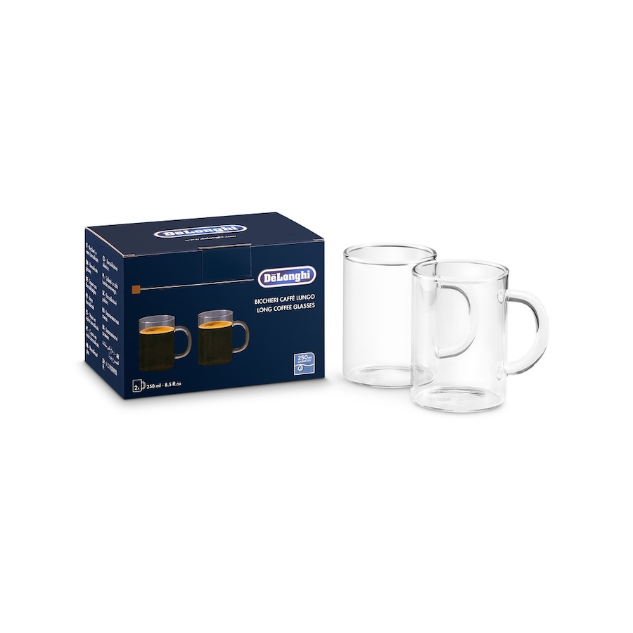 Image 223465.jpg, Product 223-465 / Price $27.99, De'Longhi 250ml Long Coffee Glasses (Set of 2) from DeLonghi on TSC.ca's Kitchen department