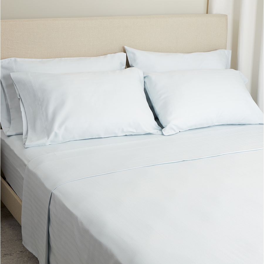Image 223492_BLU.jpg, Product 223-492 / Price $199.99 - $269.99, Home Suite Luxury 500 Thread Count Egyptian Cotton Herringbone 6-Piece Sheet Set from Home Suite on TSC.ca's Home & Garden department