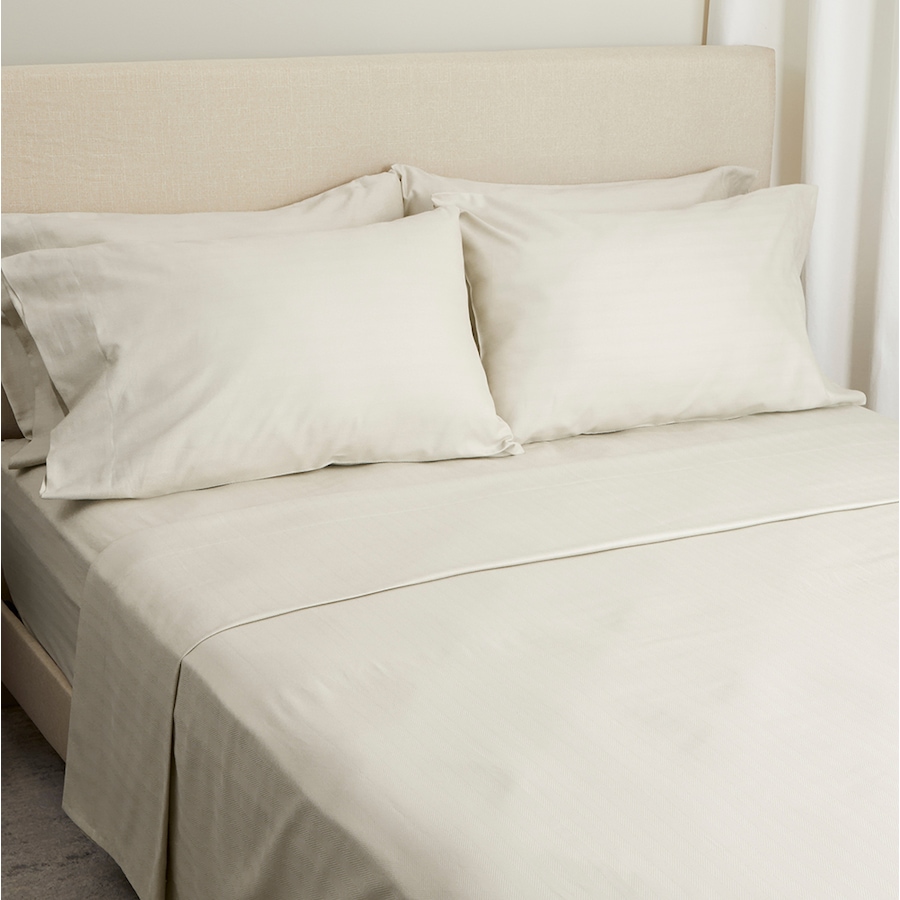 Image 223492_SAN.jpg, Product 223-492 / Price $199.99 - $269.99, Home Suite Luxury 500 Thread Count Egyptian Cotton Herringbone 6-Piece Sheet Set from Home Suite on TSC.ca's Home & Garden department