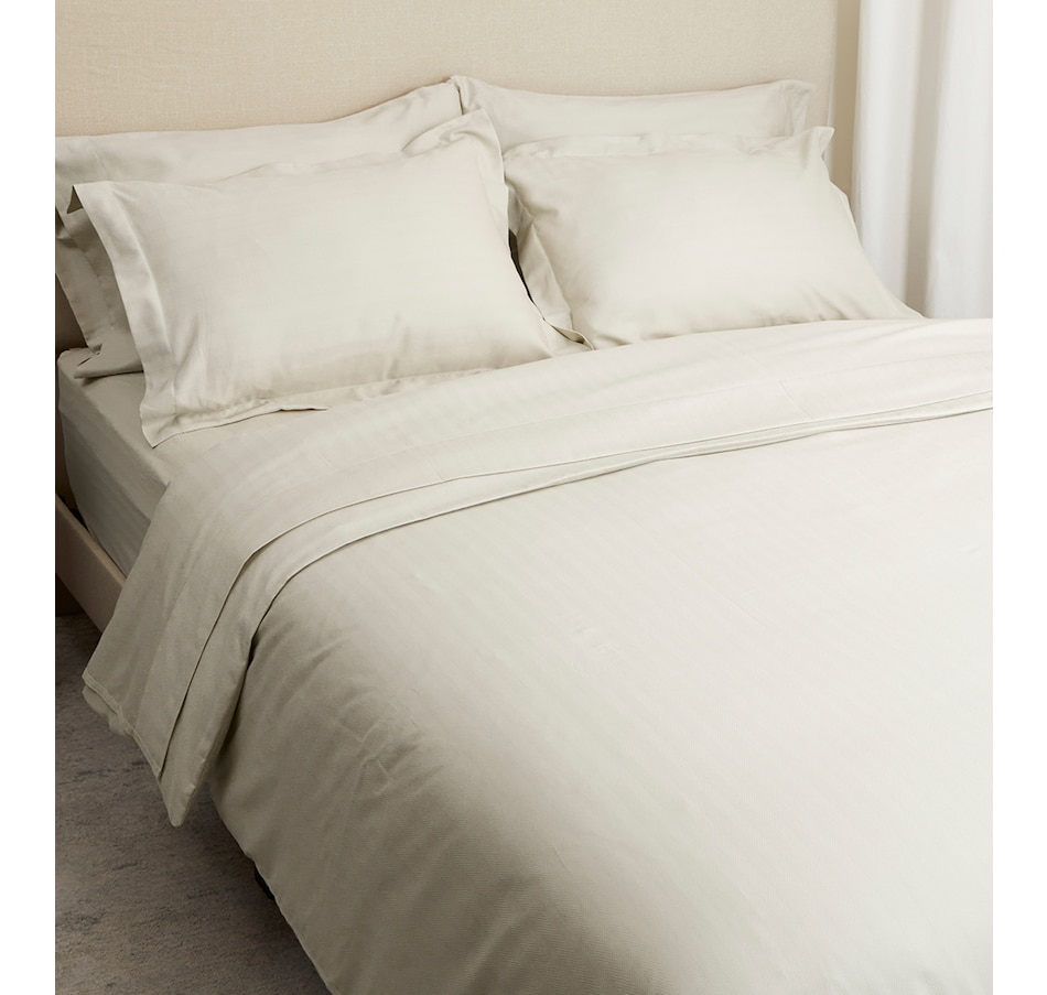 Image 223493_SAN.jpg, Product 223-493 / Price $199.99 - $269.99, HomeSuite Luxury 500 Thread Count Egyptian Cotton Herringbone 3-Piece Duvet Cover Set from HomeSuite Collection on TSC.ca's Home & Garden department