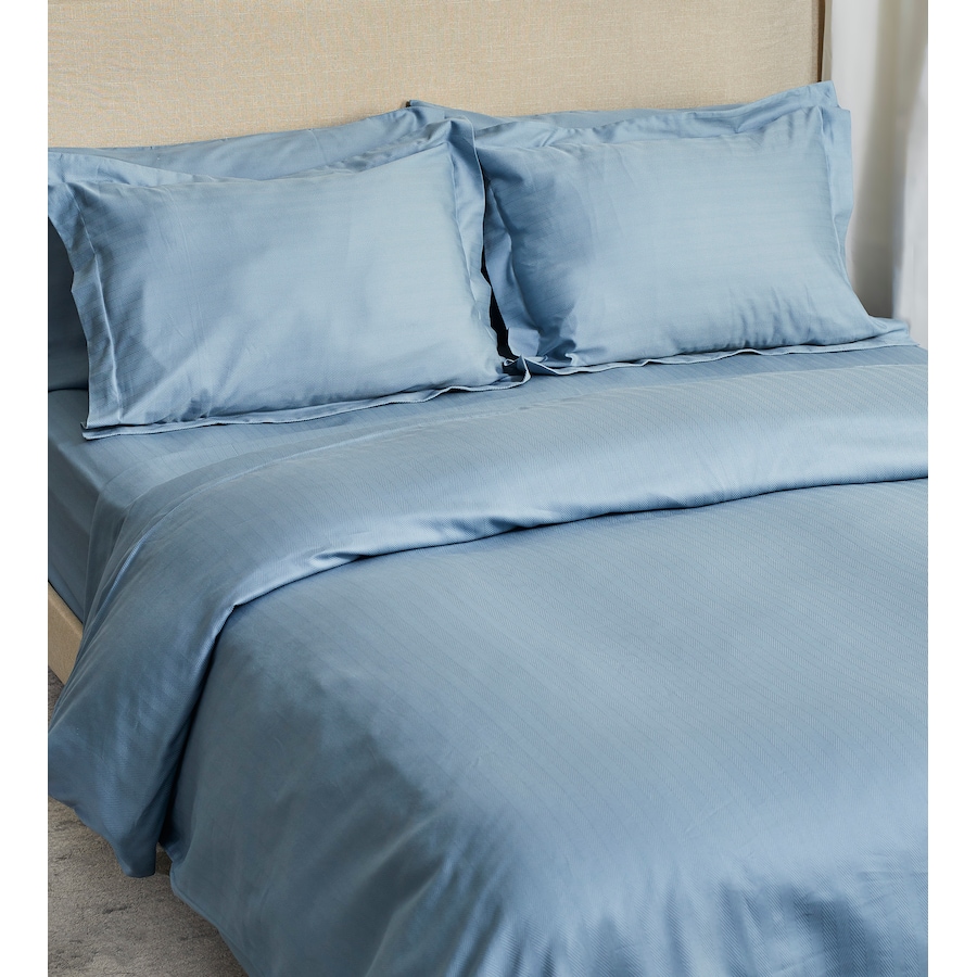Image 223493_TOBLU.jpg, Product 223-493 / Price $69.88 - $99.88, Home Suite Luxury 500 Thread Count Egyptian Cotton Herringbone 3-Piece Duvet Cover Set from Home Suite on TSC.ca's Home & Garden department