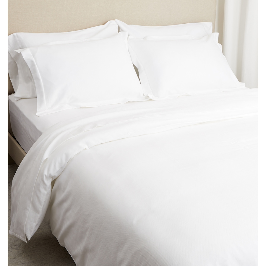 Image 223493_WHT.jpg, Product 223-493 / Price $69.88 - $99.88, Home Suite Luxury 500 Thread Count Egyptian Cotton Herringbone 3-Piece Duvet Cover Set from Home Suite on TSC.ca's Home & Garden department