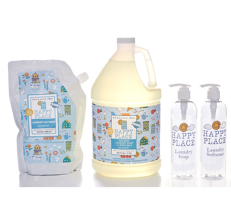 Happy Place 256-Load Sweet Grass Liquid Goat Milk Laundry Soap AS