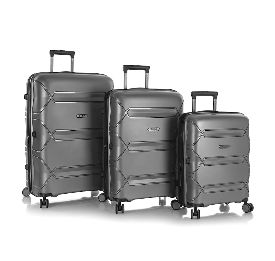 Image 223536_GRY.jpg, Product 223-536 / Price $799.99, Heys Milos Duraflex 3-Piece Luggage Set from Heys on TSC.ca's Home & Garden department