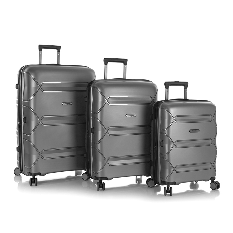 Image 223536_GRY.jpg, Product 223-536 / Price $799.99, Heys Milos Duraflex 3-Piece Luggage Set from Heys on TSC.ca's Home & Garden department