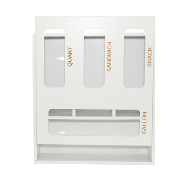 Hoppel Bamboo Food Storage Bag Drawer Organizer