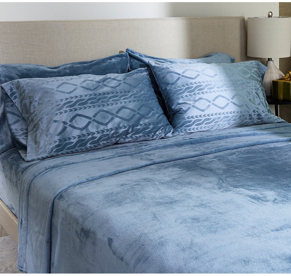 Image 223579_BLU.jpg, Product 223-579 / Price $89.88, Home Suite Mink 6-Piece Sheet Set from Home Suite on TSC.ca's Home & Garden department