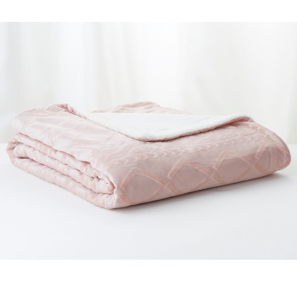 Image 223581_PALRS.jpg, Product 223-581 / Price $39.99, Home Suite Mink Oversized Throw with Sherpa Back (50" x 70") from Home Suite on TSC.ca's Home & Garden department