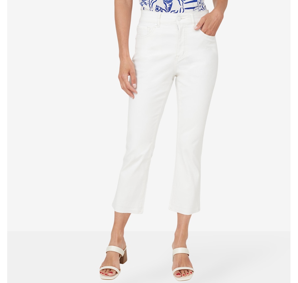 Image 223610_ALTMORE1.jpg, Product 223-610 / Price $24.33, claudia ev Curvy Micro Flare Crop Jean from claudia ev on TSC.ca's Fashion department