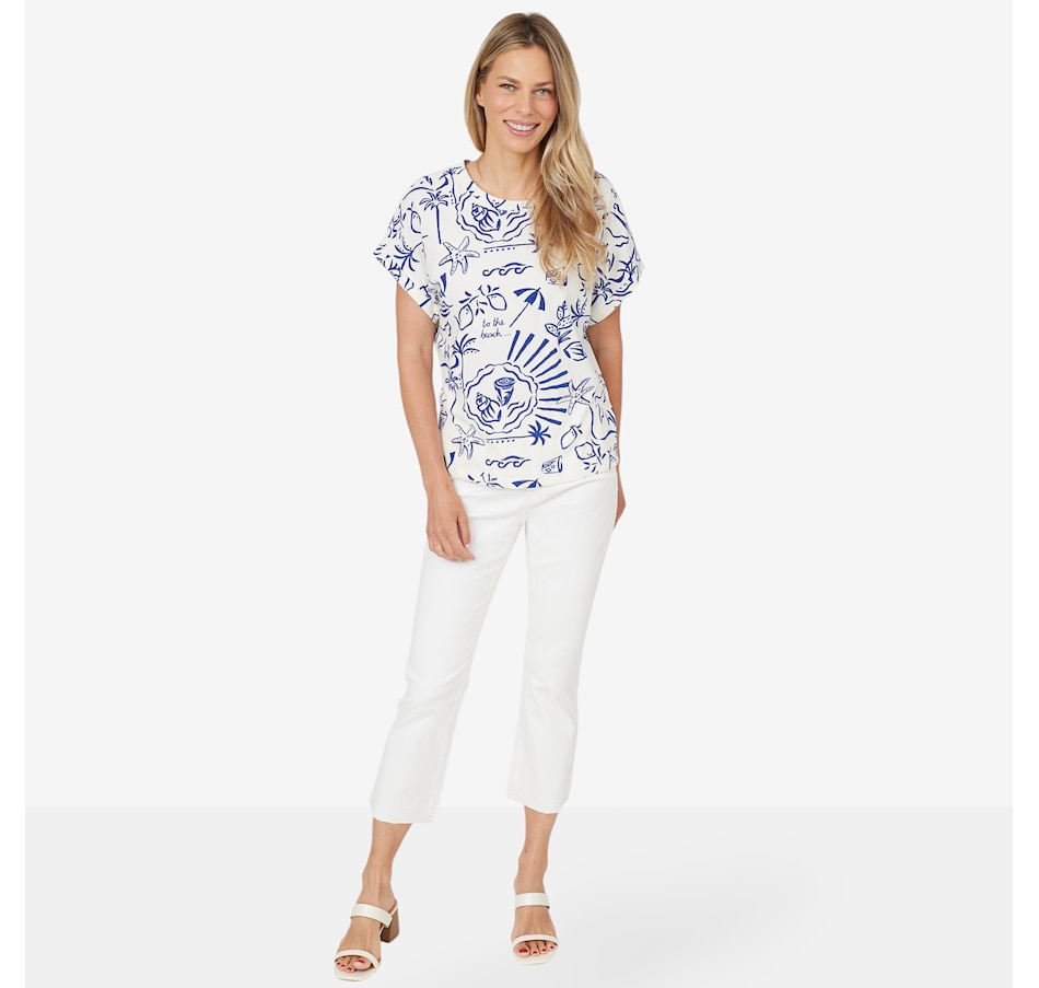 Image 223610_ALTMORE3.jpg, Product 223-610 / Price $24.33, claudia ev Curvy Micro Flare Crop Jean from claudia ev on TSC.ca's Fashion department